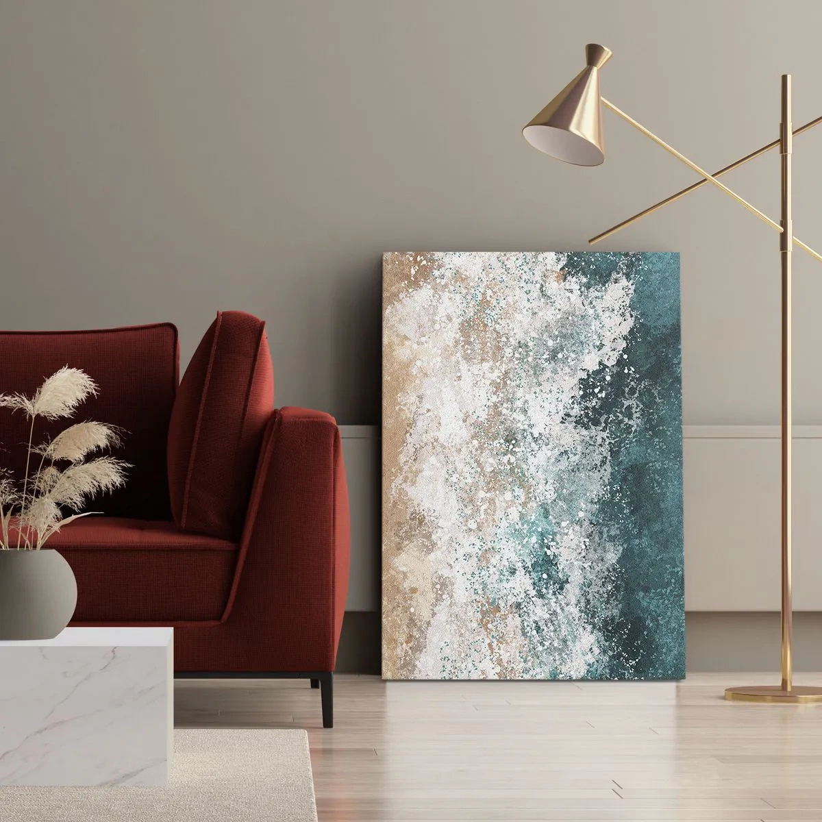 Quadro em tela - Histórias do mar - 55x100 cm