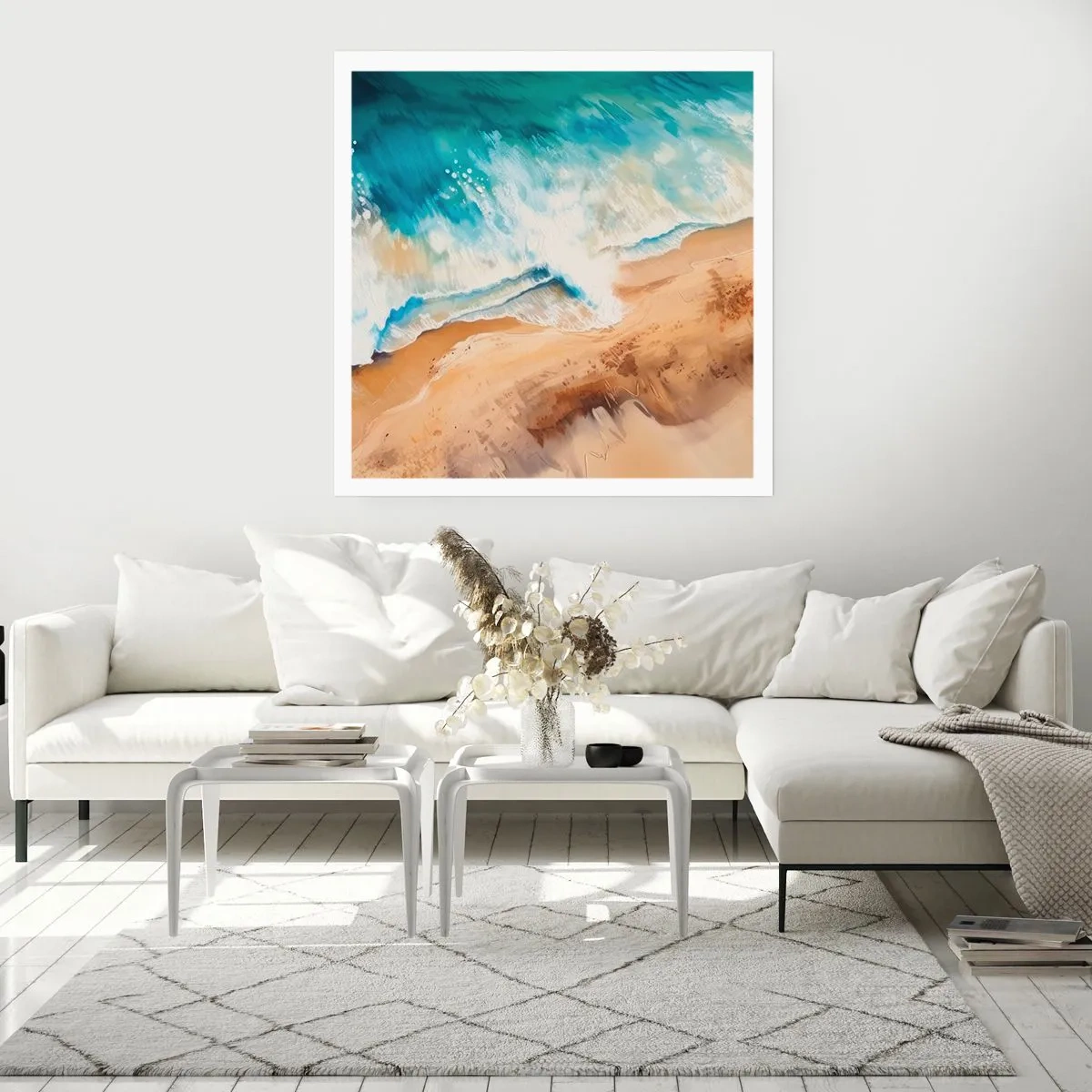 Pôster - A onda que retorna - 40x40 cm