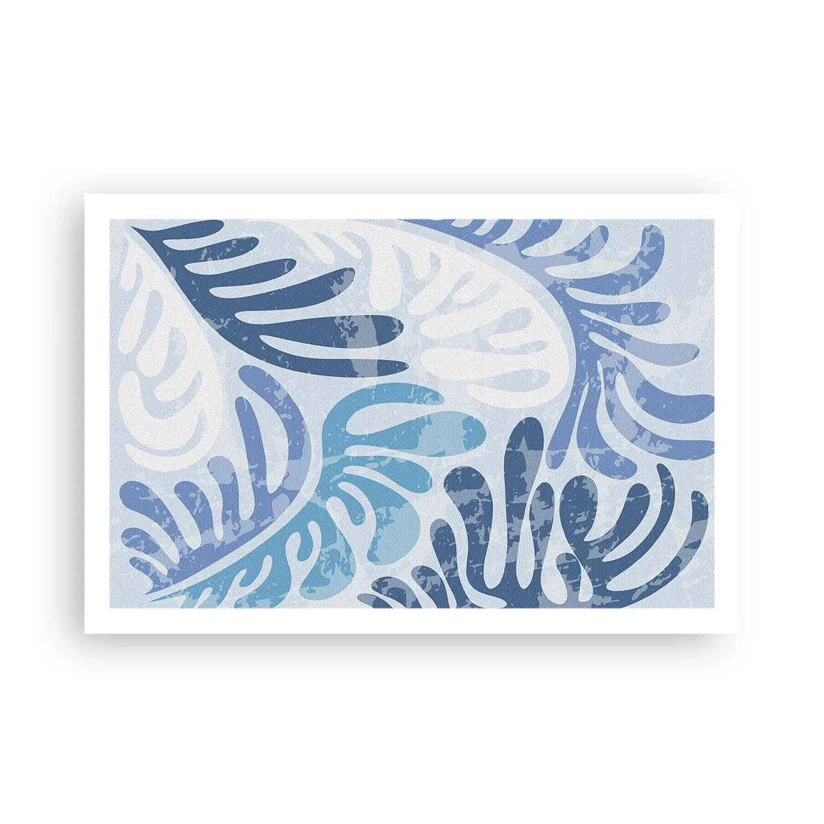 Pôster - Samambaias azuis - 91x61 cm