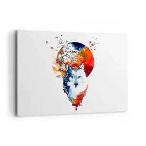 Quadro em tela - Nariz a nariz com a noite - 100x70 cm