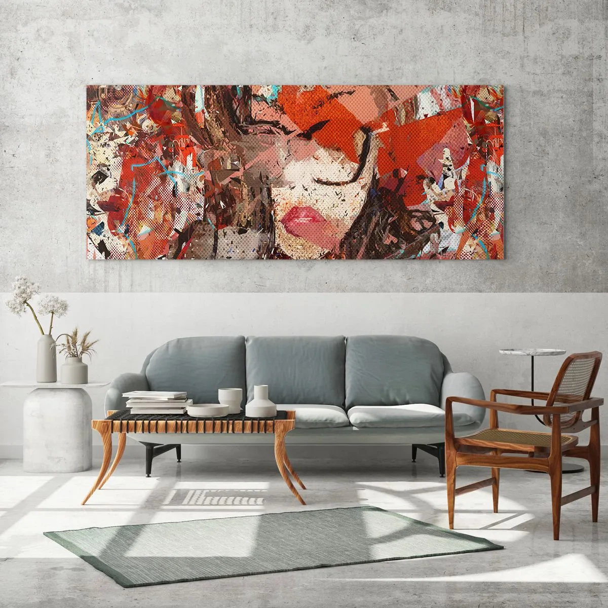 Quadro em vidro - Ninguém realmente me conhece  - 140x50 cm