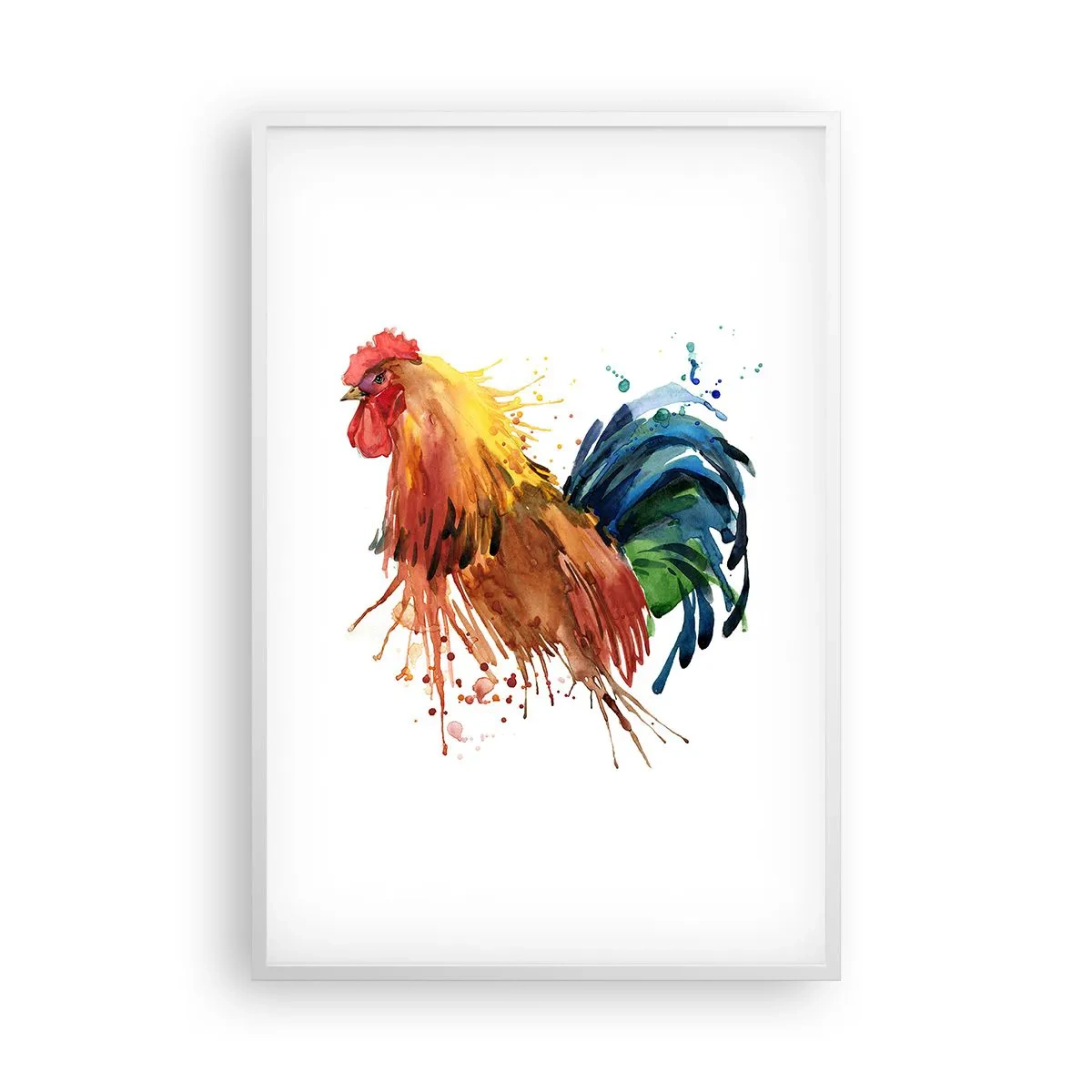 Pôster em moldura branca - Manto real, orgulho real - 61x91 cm