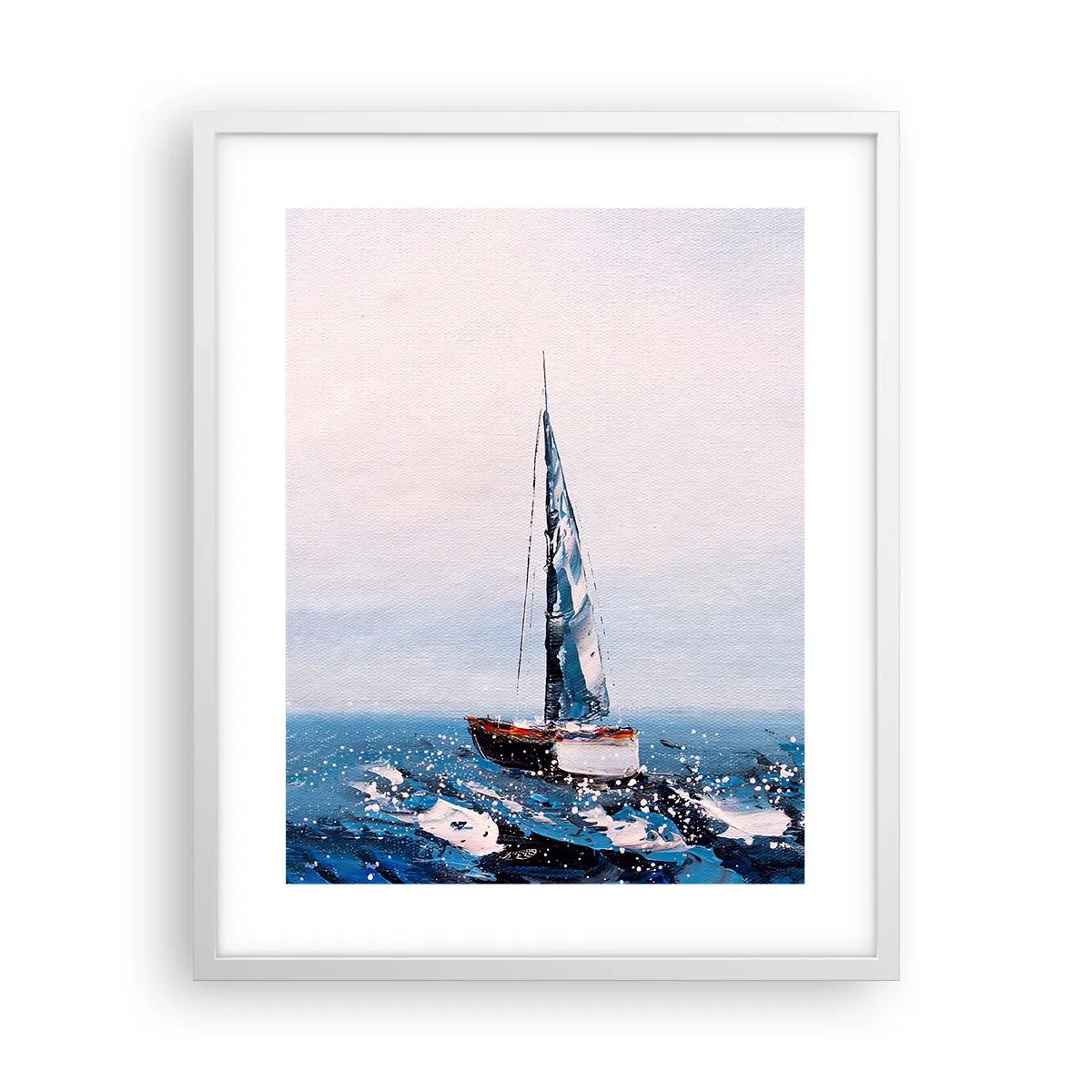 Pôster em moldura branca - Irmandade do vento - 40x50 cm