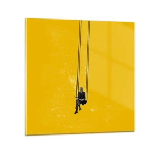 Quadro em vidro - Dia como todos os dias - 70x70 cm