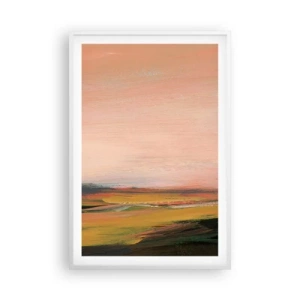 Pôster em moldura branca - Em tons rosa - 61x91 cm