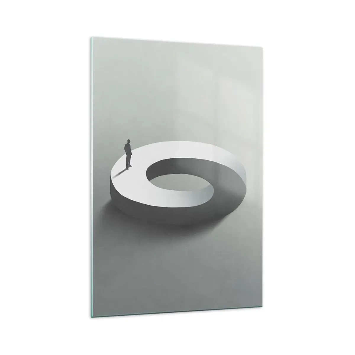 Quadro em vidro - Seja inteligente - 70x100 cm