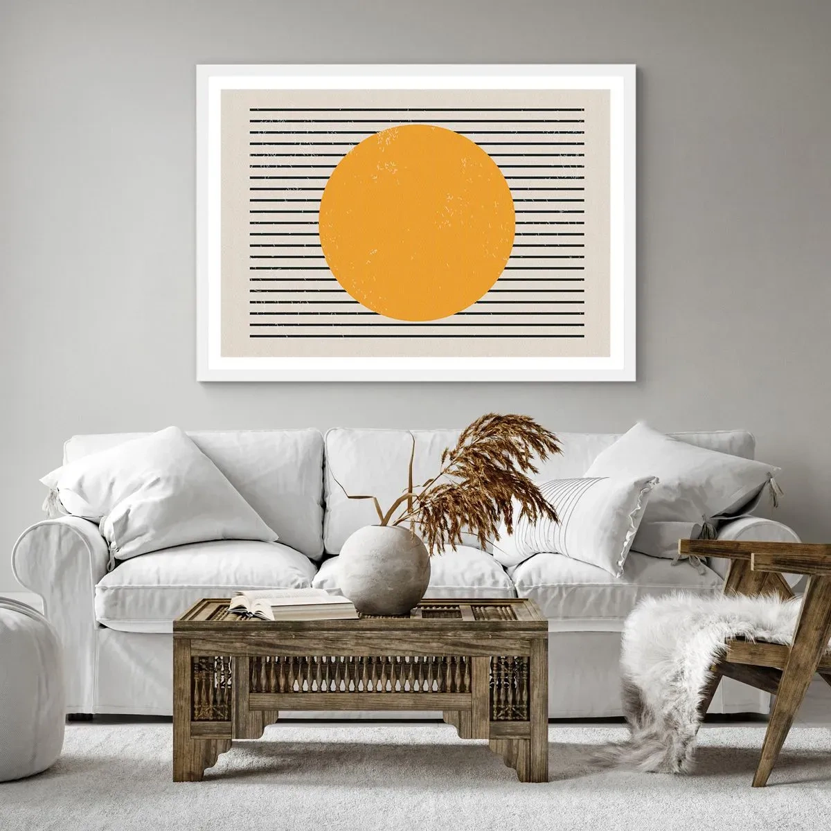 Pôster em moldura branca - O poder da simplicidade - 91x61 cm