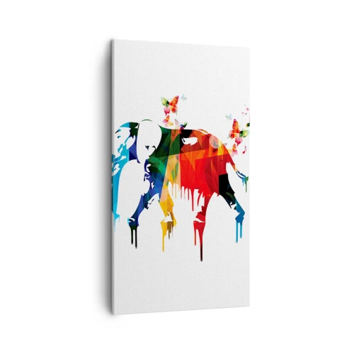 Quadro em tela - Todos podem dançar - 45x80 cm