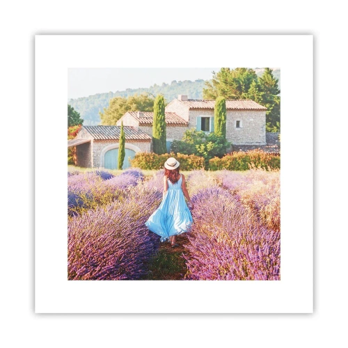 Pôster - Menina Lavanda - 30x30 cm