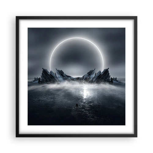Pôster com moldura preta - O fim da história - 50x50 cm