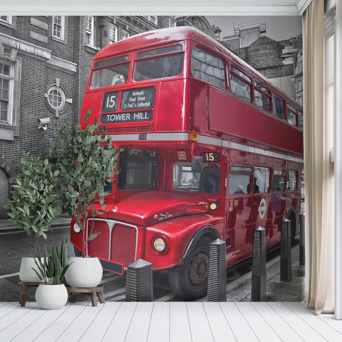 Papel de Parede Autocolante Deluxe Sticker - Sempre o mesmo - Cidade, Londres, Arquitetura - 400x280 cm