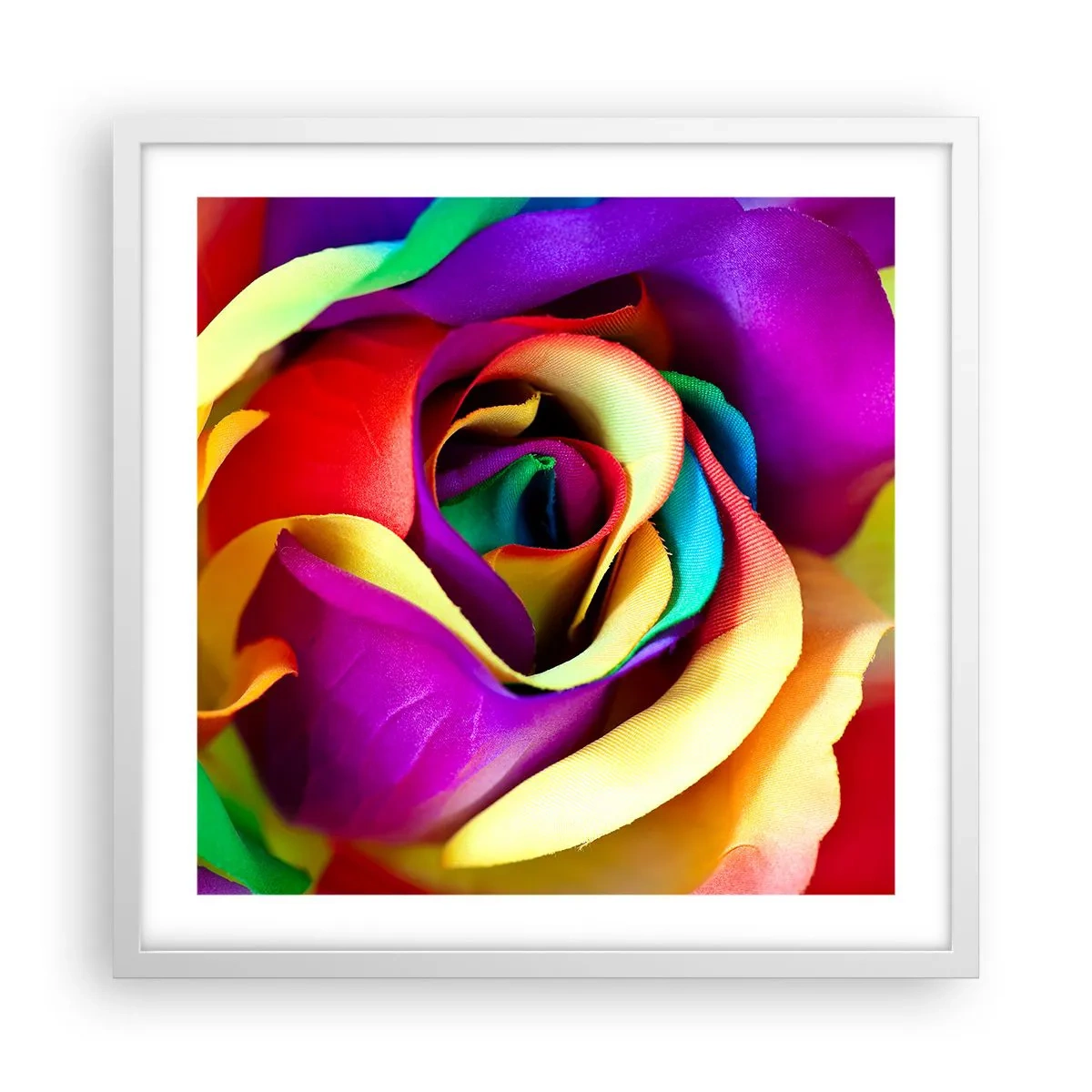 Pôster em moldura branca - É impossível - 50x50 cm