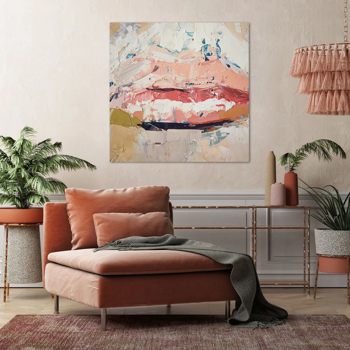 Quadro em tela - Desperta os sentidos - 70x70 cm