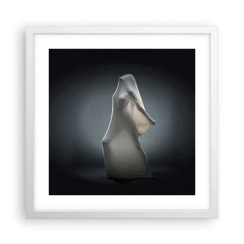 Pôster em moldura branca - Desejos ocultos - 40x40 cm