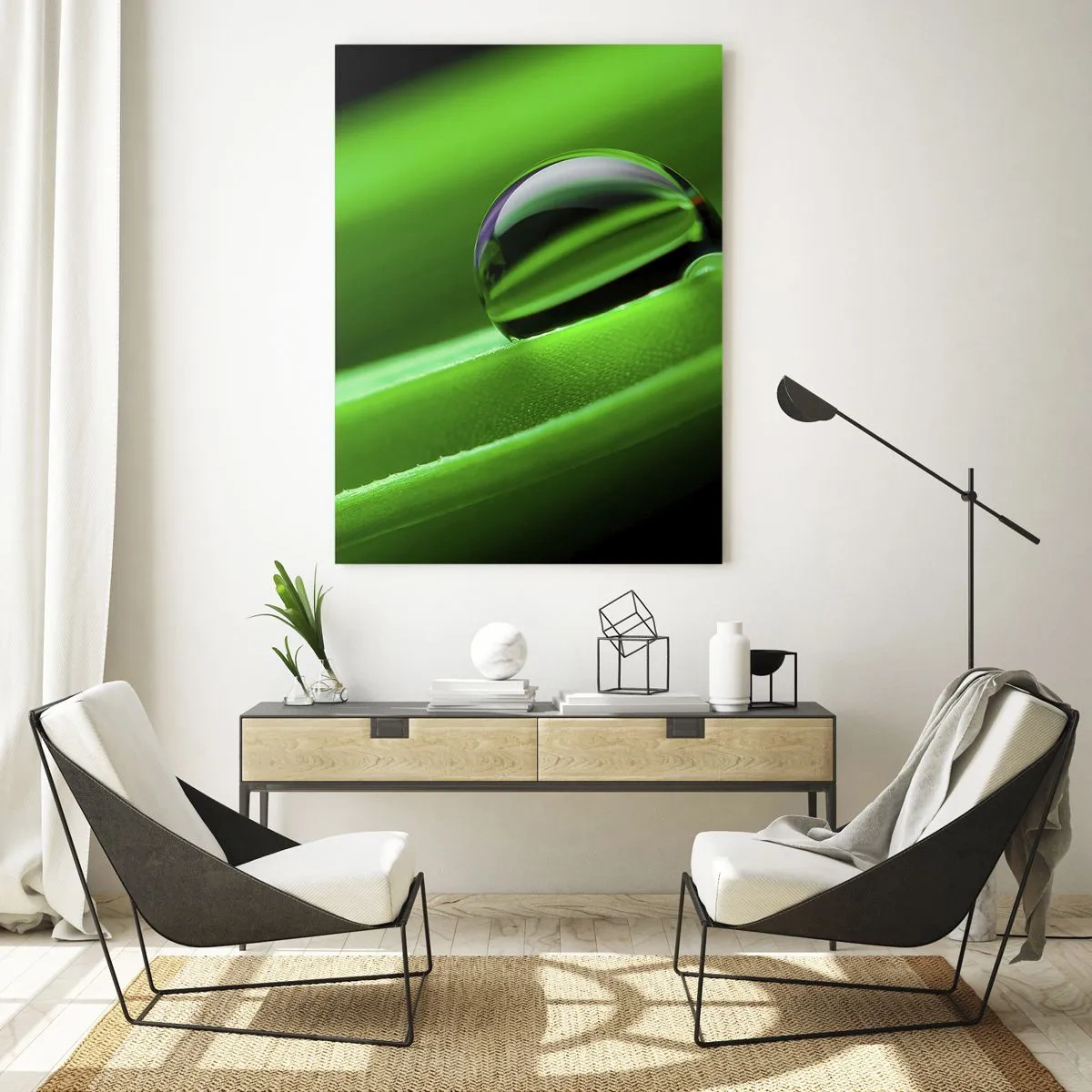 Quadro em vidro - A vida de perto - 50x70 cm
