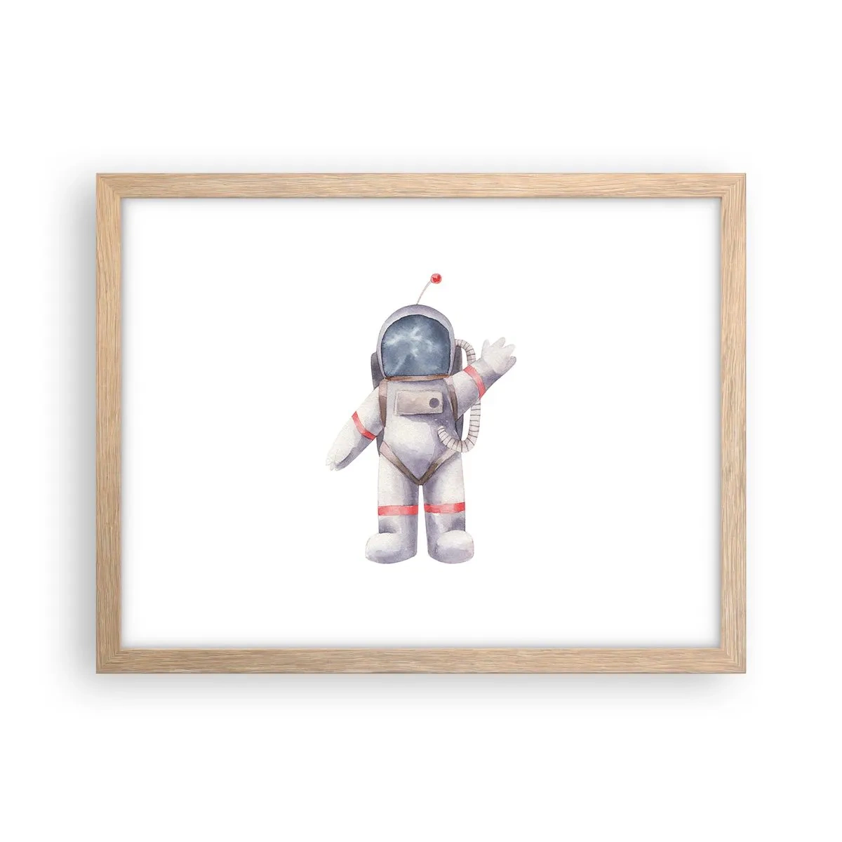 Pôster com moldura de carvalho claro - Por enquanto é isso! - 40x30 cm