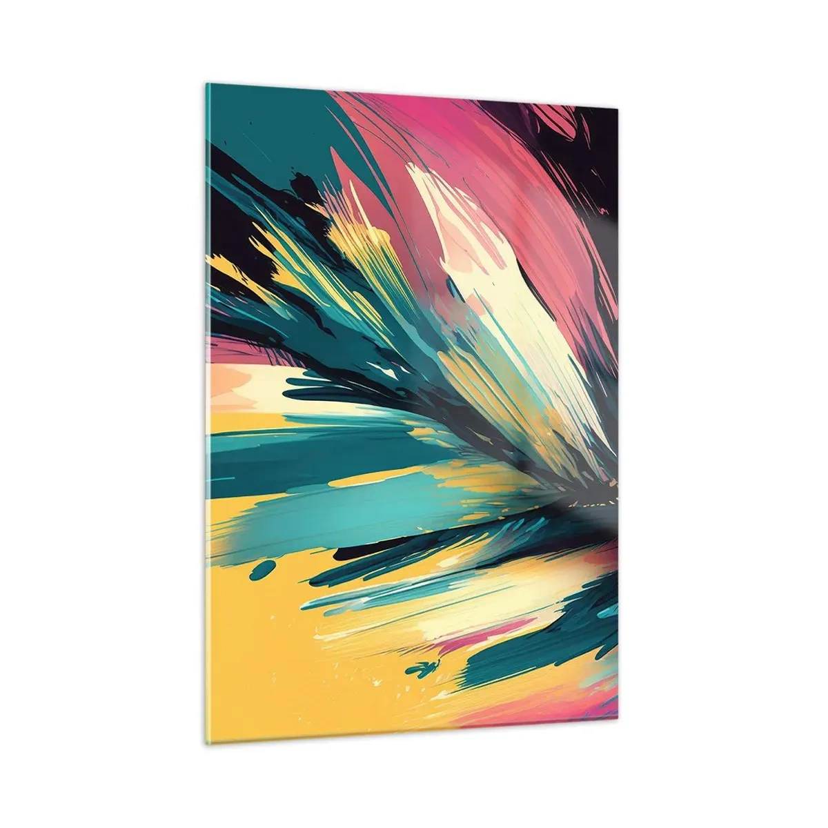 Quadro em vidro - Composição – uma explosão de alegria - 50x70 cm