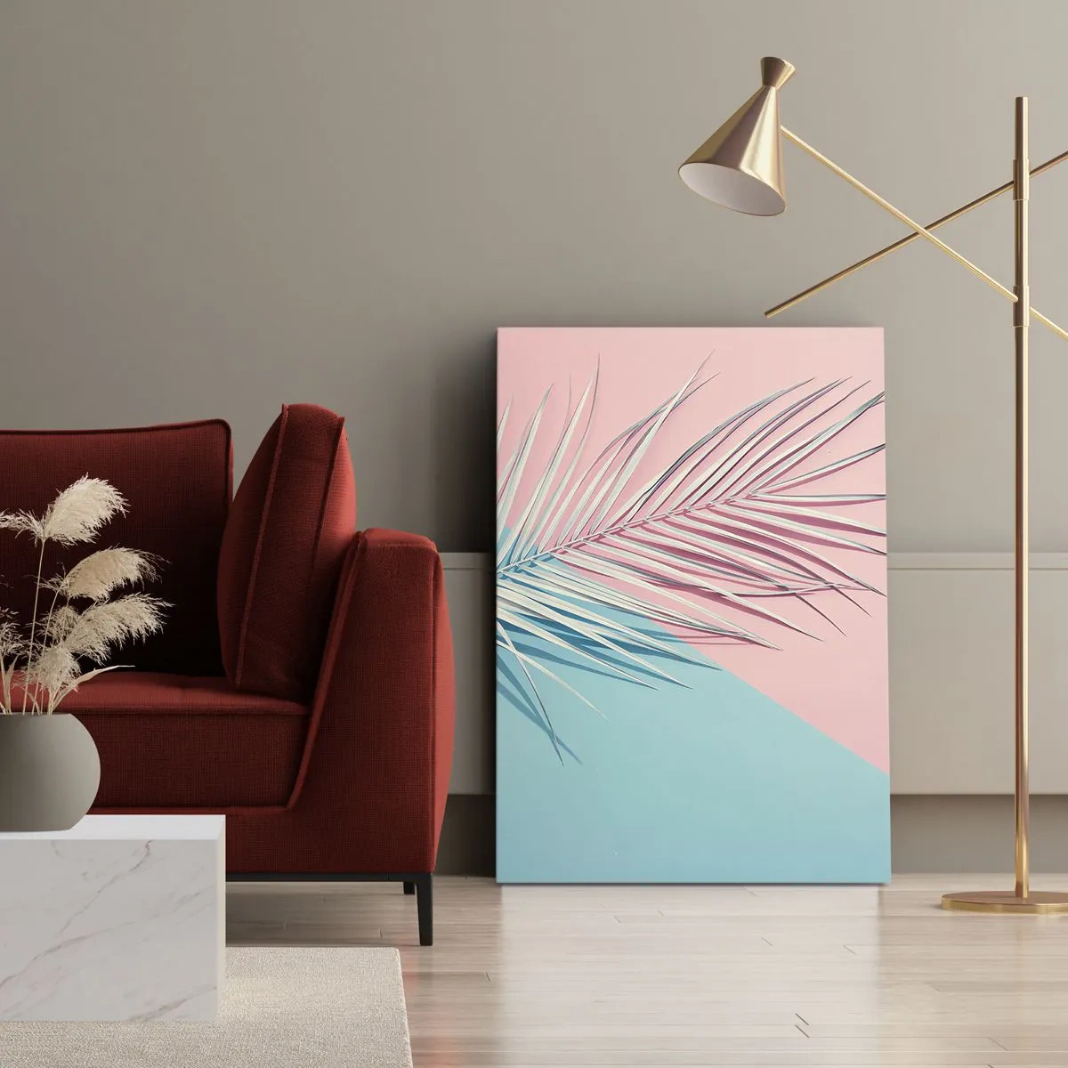 Quadro em tela - Impressão tropical - 70x100 cm