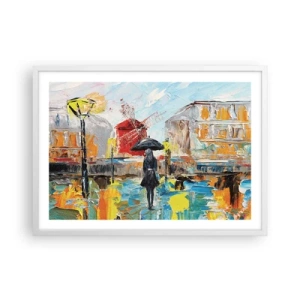 Pôster em moldura branca - Lendas parisienses - 70x50 cm