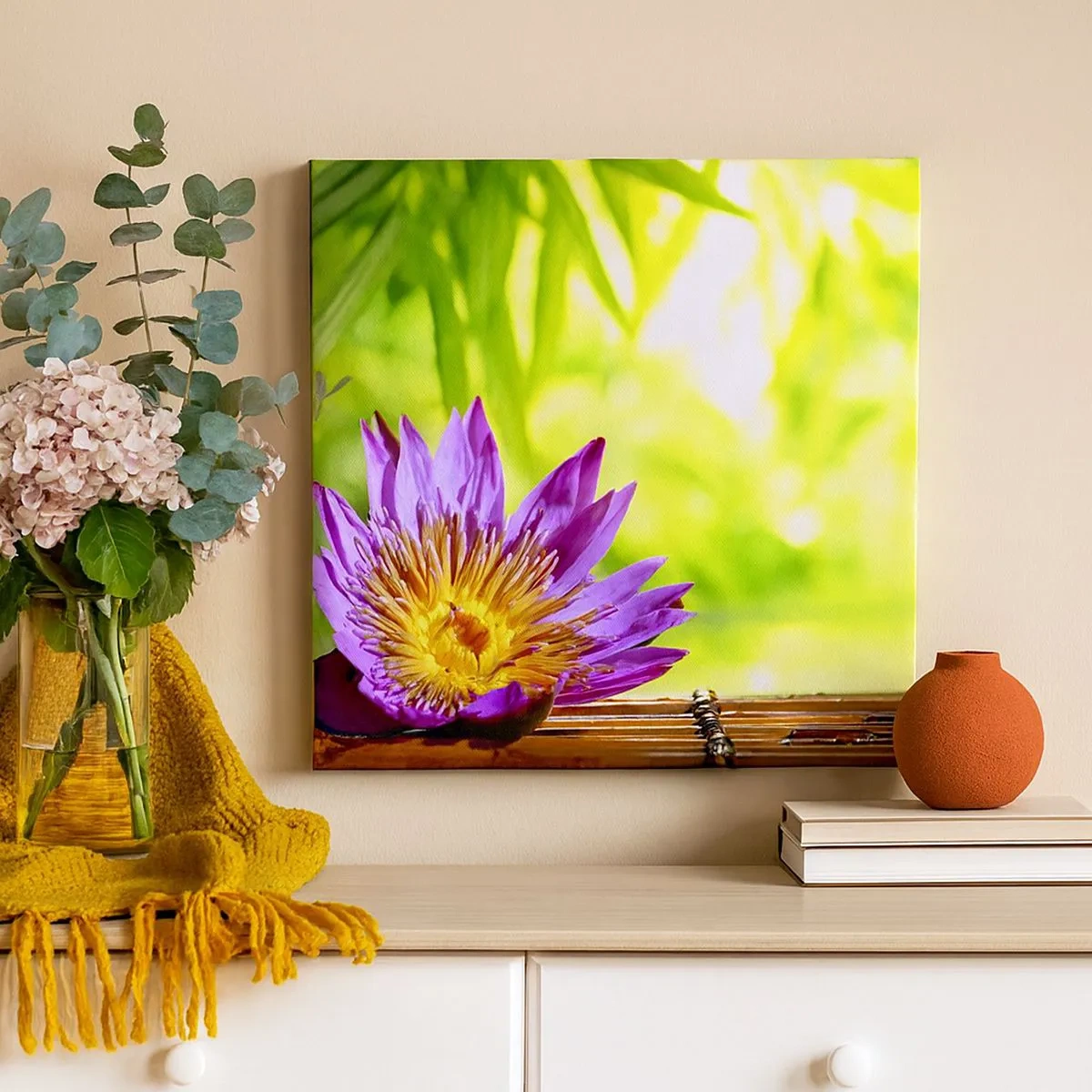 Quadro em tela - Sob o sol asiático - 30x30 cm