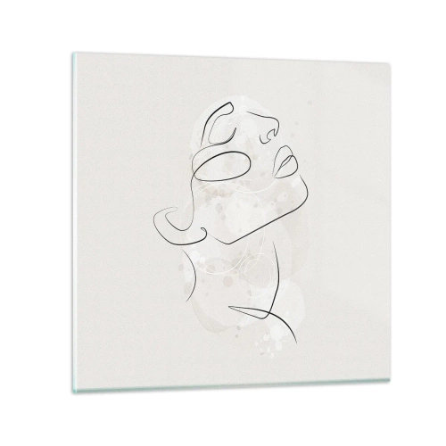 Quadro em vidro - Esboço de um sonho - 30x30 cm