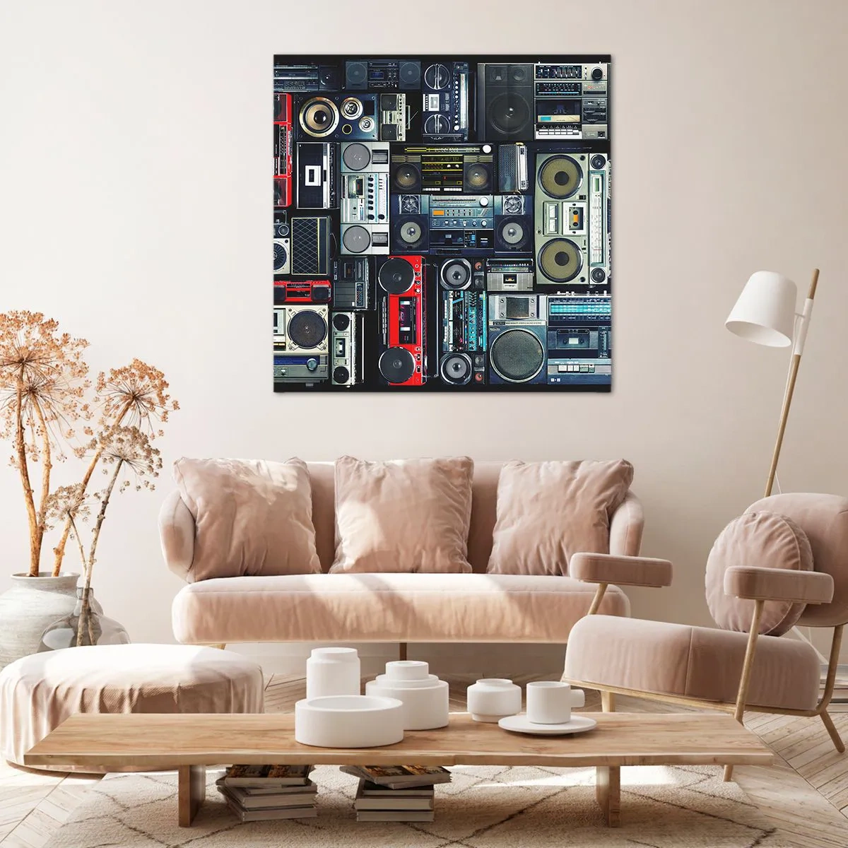 Quadro em tela - Saudades dos anos 80. - 30x30 cm
