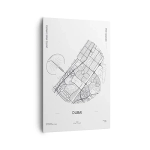 Quadro em tela - Anatomia de Dubai - 80x120 cm