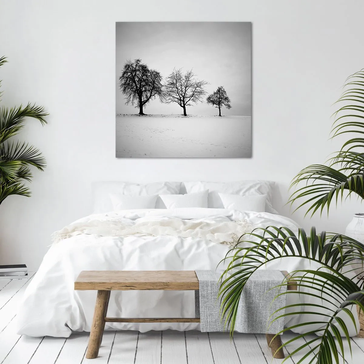 Quadro em tela - Com que sonham elas? - 70x70 cm