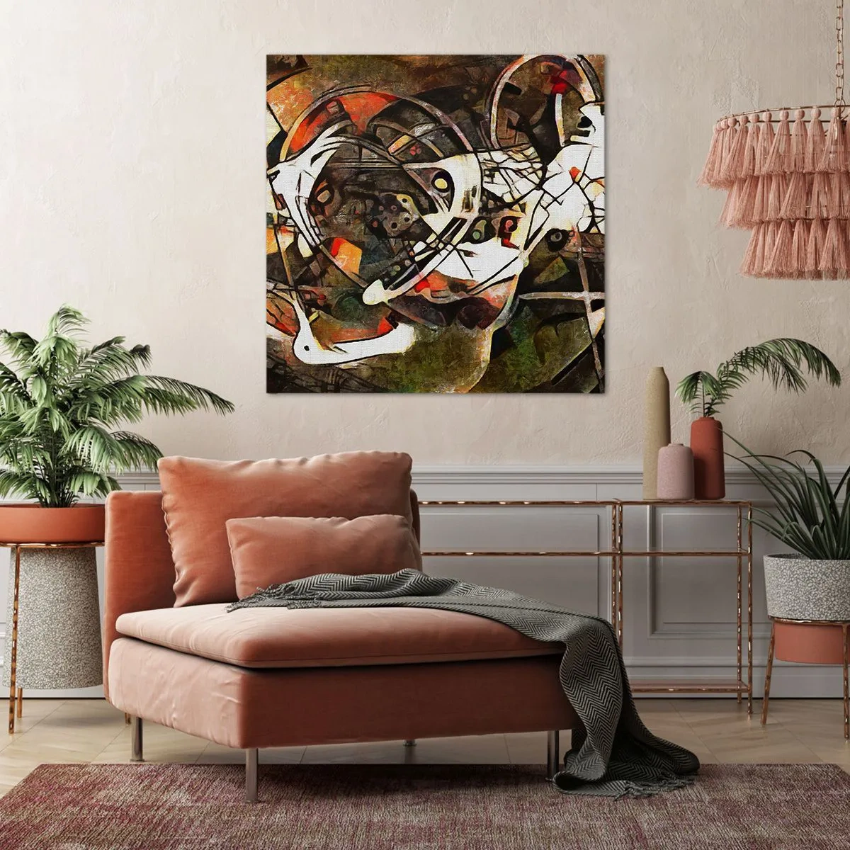 Quadro em tela - Consegue ouvir o movimento? - 30x30 cm