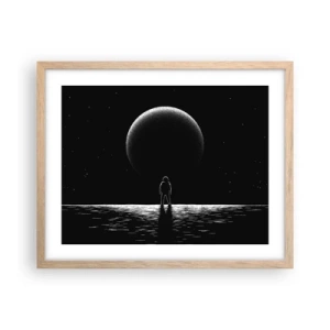 Pôster com moldura de carvalho claro - Cara a cara - 50x40 cm