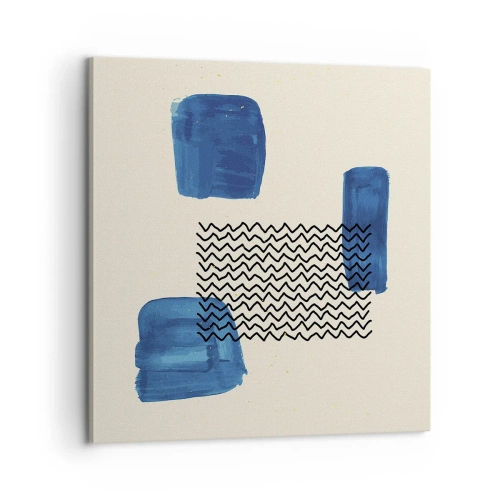 Quadro em tela - Quarteto abstrato - 60x60 cm