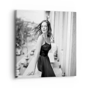 Quadro em tela - Certamente uma parisiense - 30x30 cm