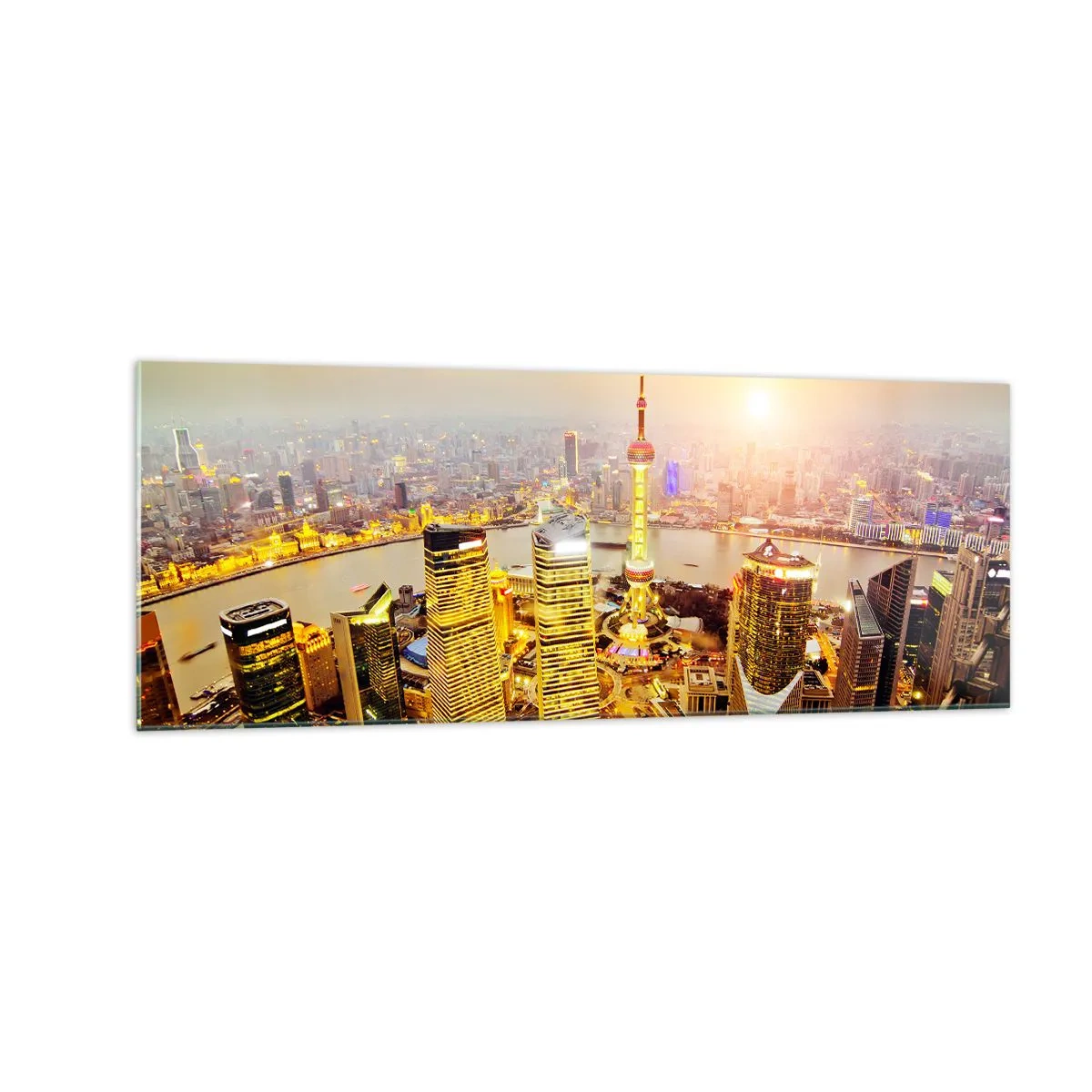 Quadro em vidro - Sonho asiático - 140x50 cm