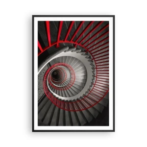 Pôster com moldura preta - Diversão de arquitetura - 70x100 cm