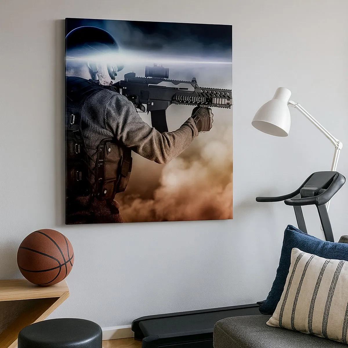 Quadro em tela - Simplesmente um herói - 30x30 cm