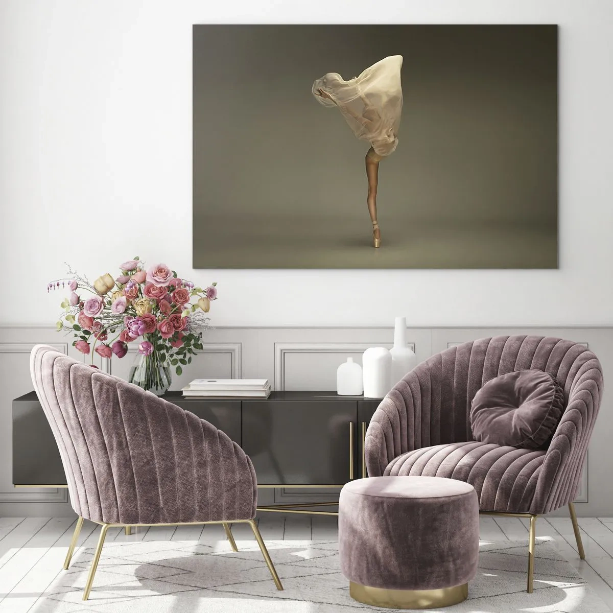 Quadro em vidro - Prestes a voar - 100x70 cm