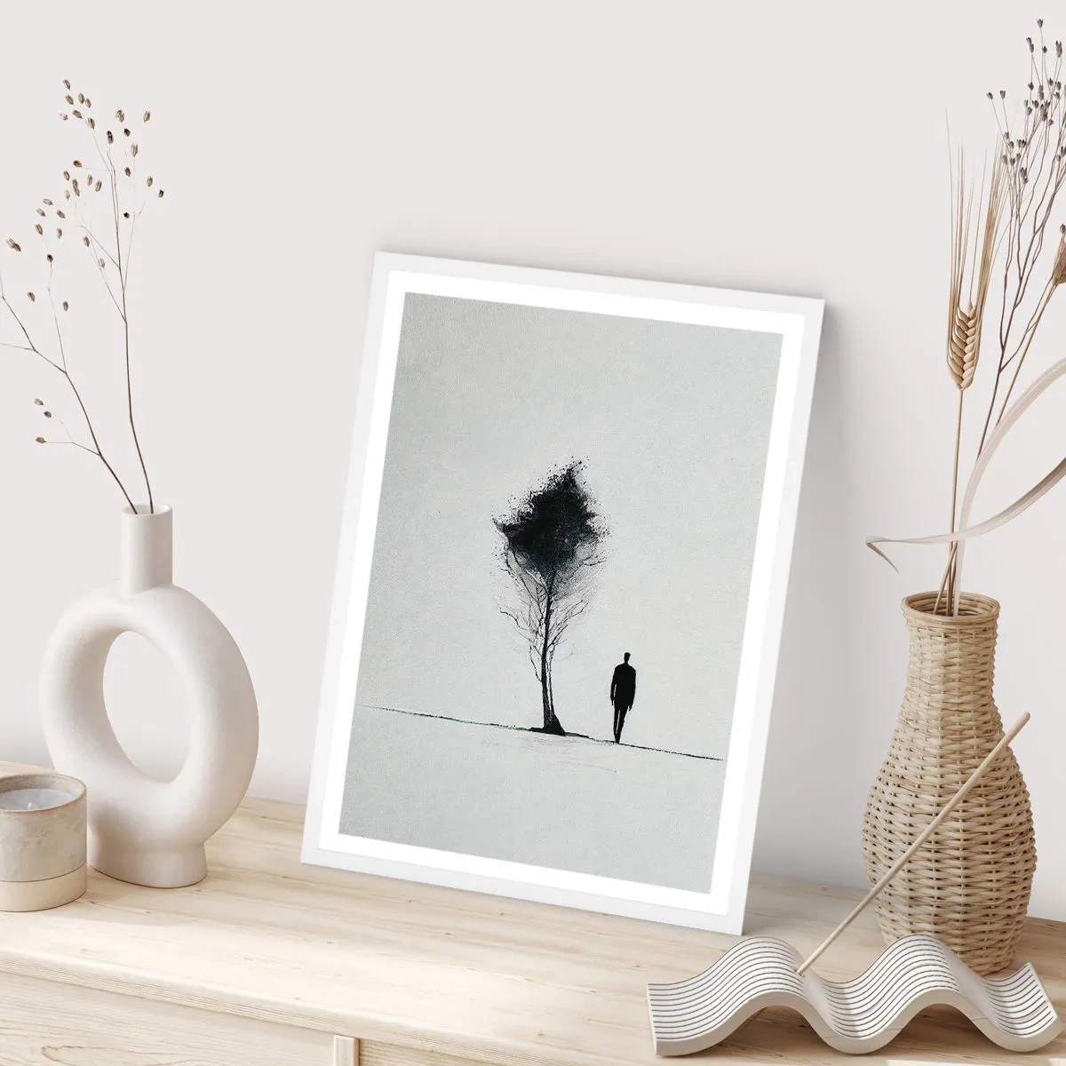 Pôster em moldura branca - Todos nós vagamos - 61x91 cm