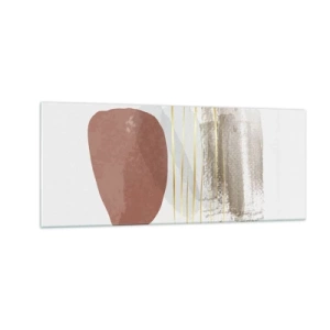 Quadro em vidro - Colunata abstrata - 100x40 cm