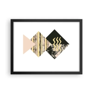 Pôster com moldura preta - Não é tão simples assim - 40x30 cm