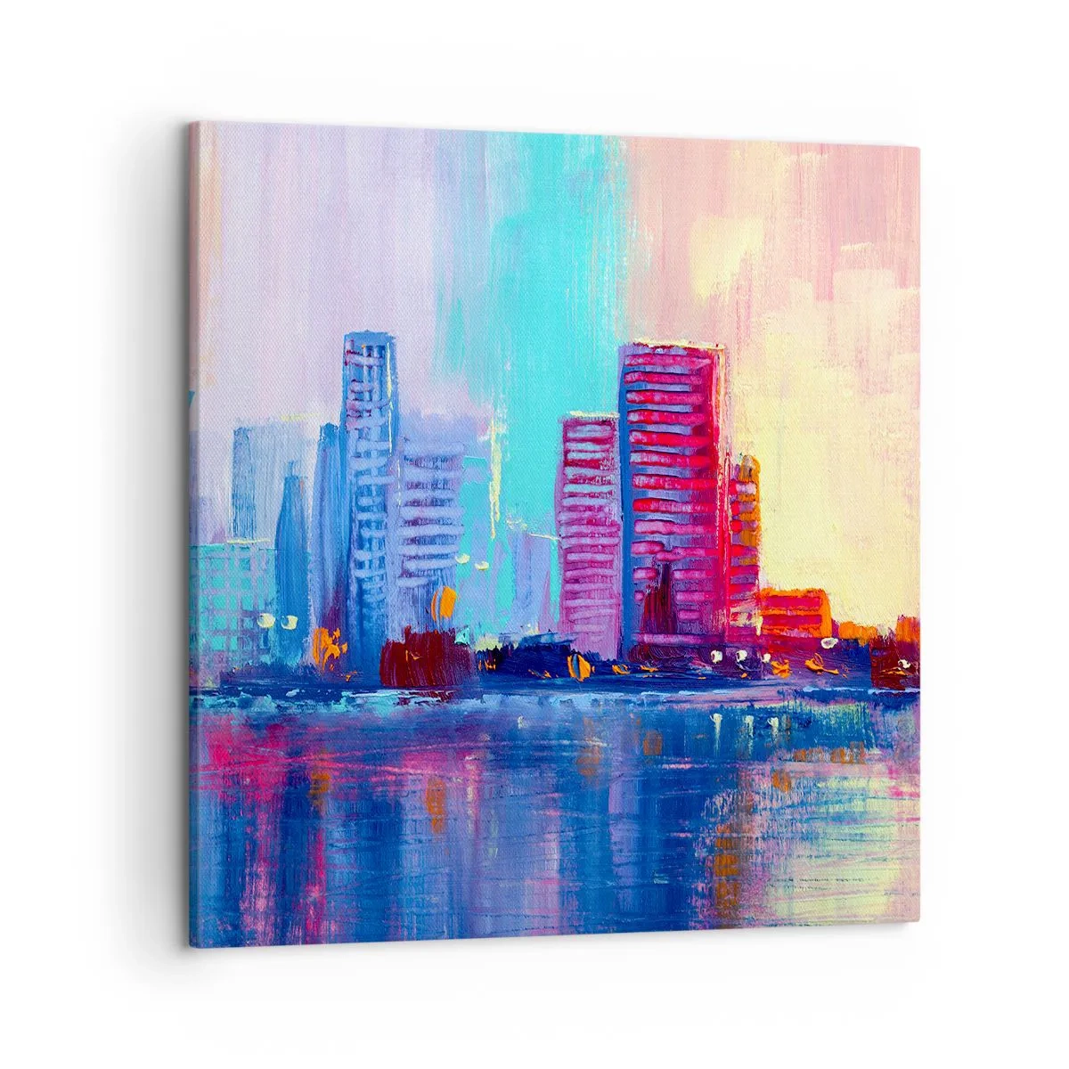 Quadro em tela - Banhada em cores - 50x50 cm