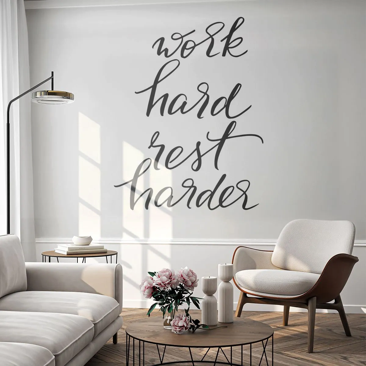 Papel de parede personalizado Premium Canvas - Equilíbrio da vida - Tipografia, Afirmação, Máxima