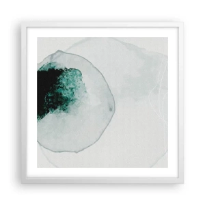 Pôster em moldura branca - Numa gota d'água - 50x50 cm