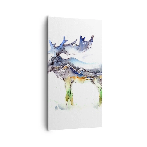 Quadro em tela - O herói do conto de inverno - 65x120 cm