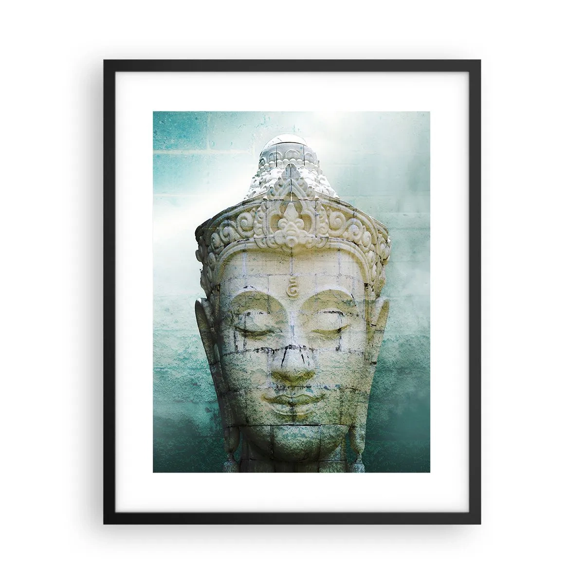 Pôster com moldura preta - Em busca da luz - 40x50 cm