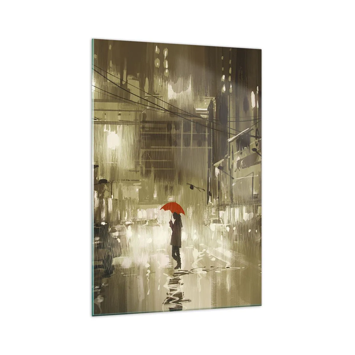 Quadro em vidro - Sozinha, mas não solitária - 70x100 cm