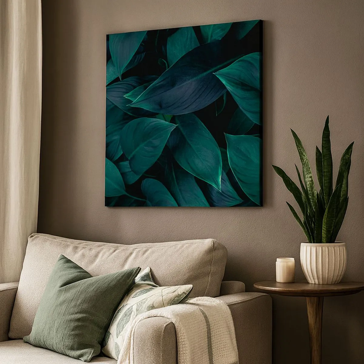 Quadro em tela - Verde em si - 30x30 cm