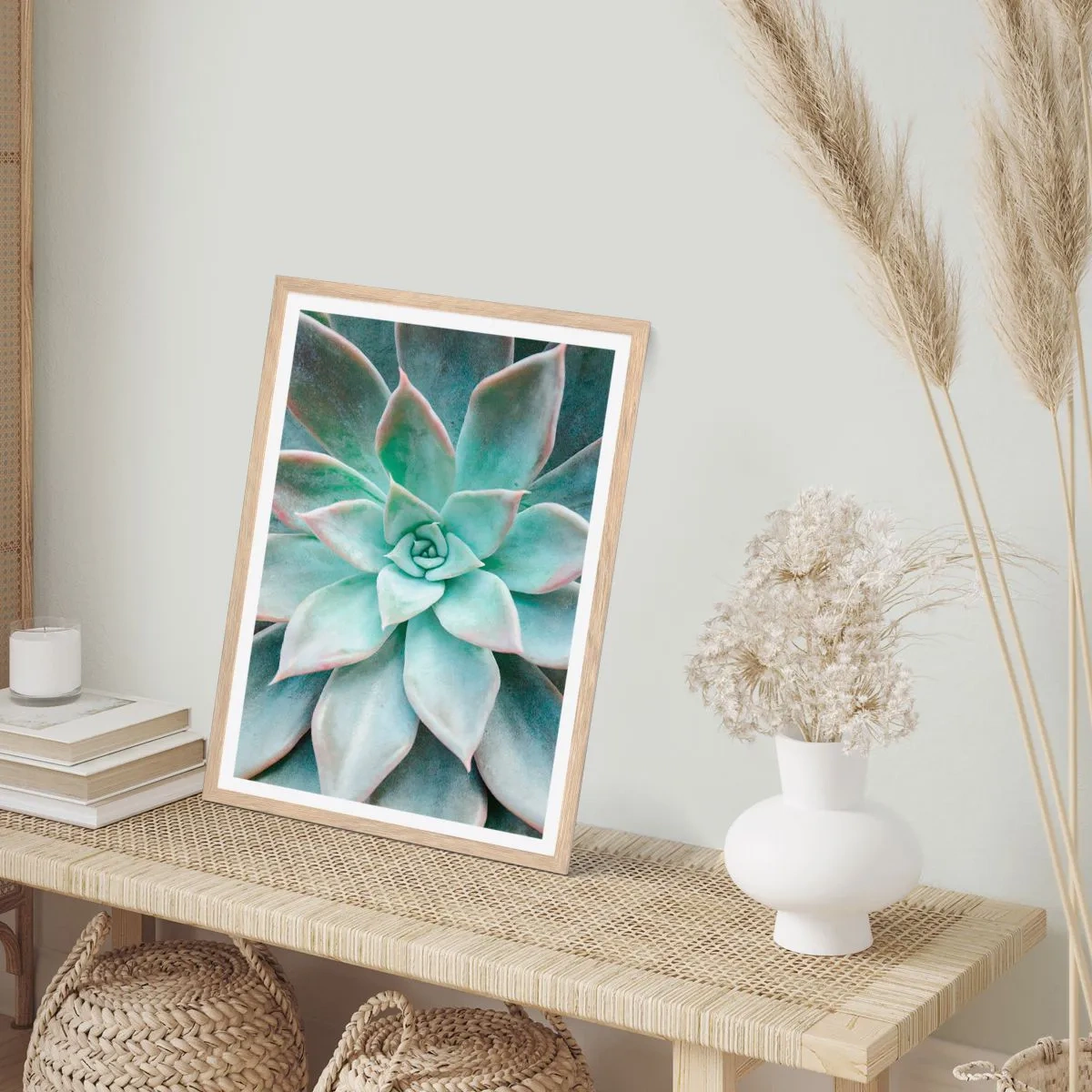 Pôster com moldura de carvalho claro - O coração do deserto - 61x91 cm