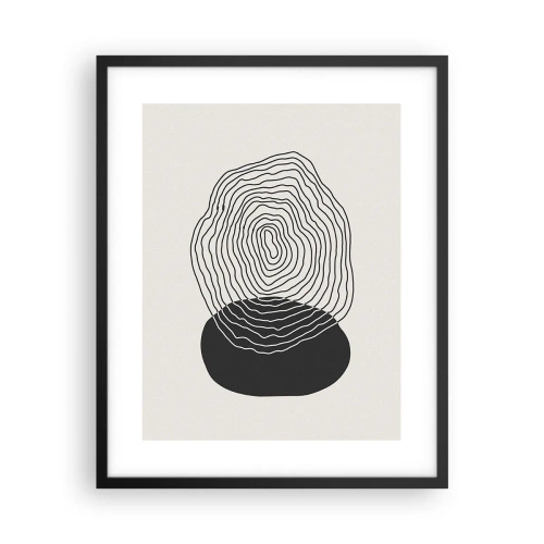 Pôster com moldura preta - Duração e vibração - 40x50 cm