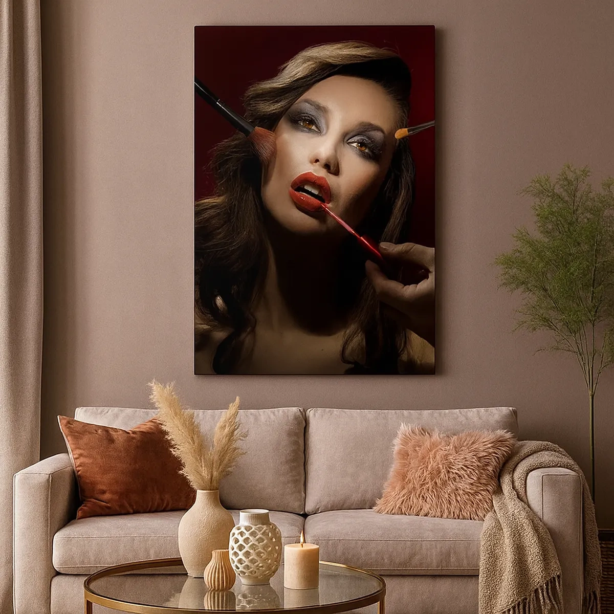 Quadro em tela - Bela sonhadora - 50x70 cm