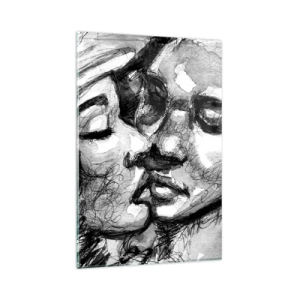 Quadro em vidro - Um momento de ternura - 80x120 cm
